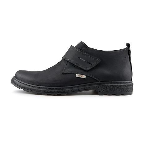 Chaussures basses en cuir pour hommes Adrian, noir