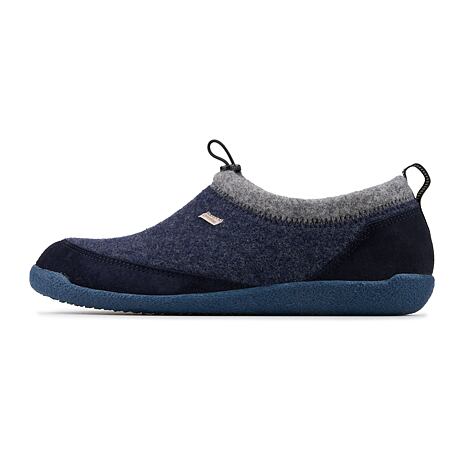 Heren barefoot vilten pantoffels Oliver, blauw