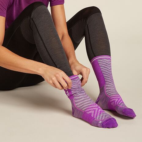 Ponožky Merino Blend Run Ultralight Crew Icebreaker Passion