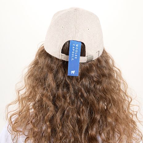 Merino Woolee Capsule wool cap beige/blue