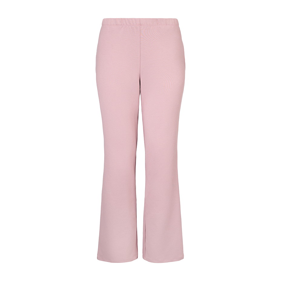 Women's cotton elastic waist sweatpants pink