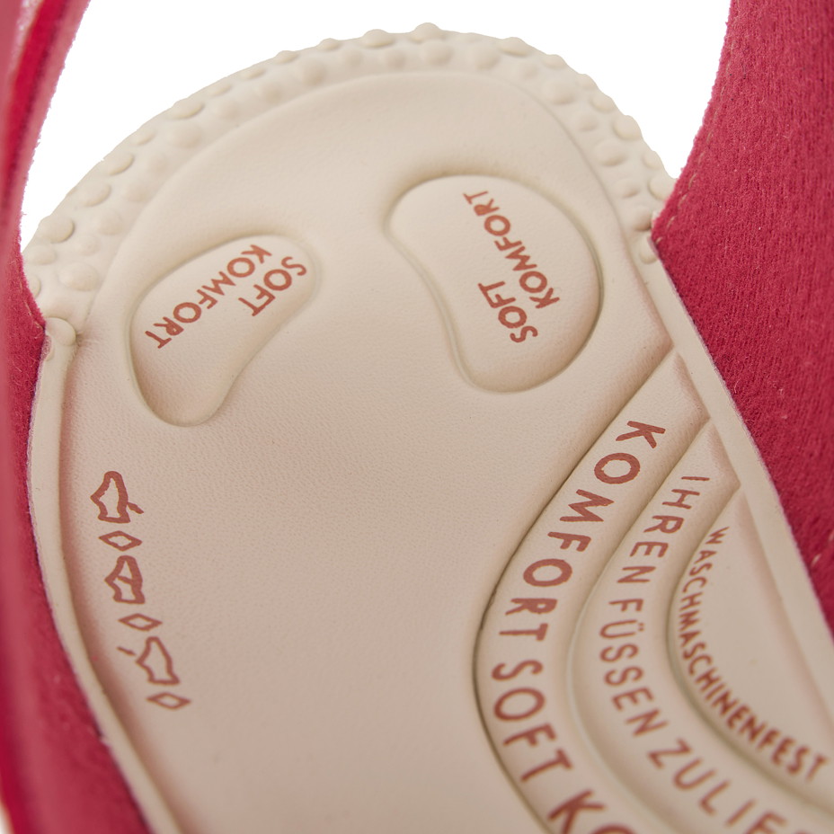 Dámske gélové nazúvaky na klinu Milena červená