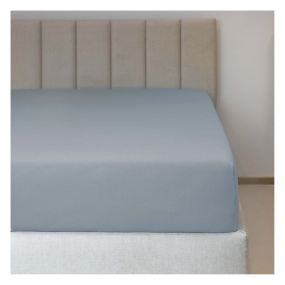 Bavlněné Jersey prostěradlo šedá