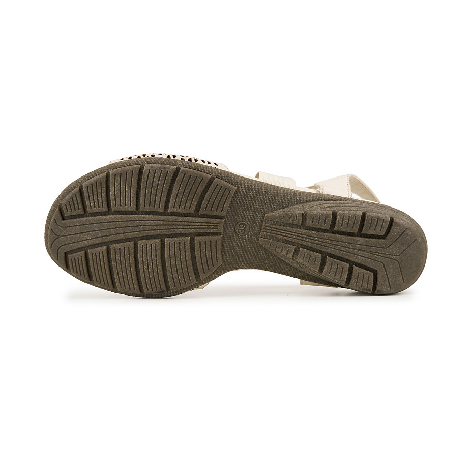 Sandali sanitari in pelle da donna Zaria, beige