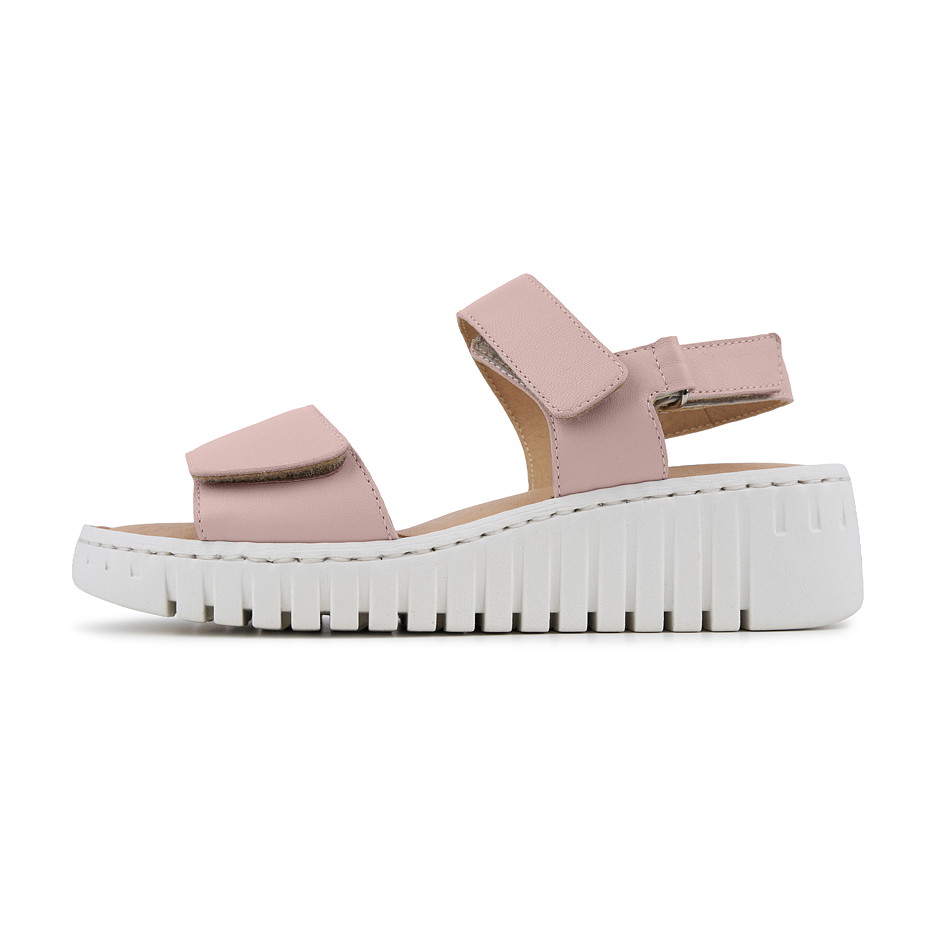 Damen Ledersandalen Lora, rosa