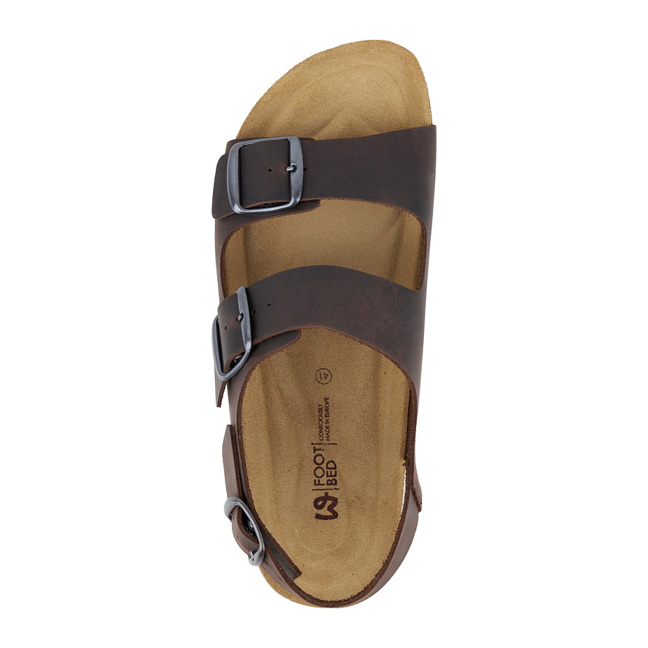 Heren anatomische kurken sandalen Petr, bruin
