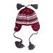 Vlnka Kids’ Wool Hat with Earflaps V20 Red