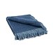Woolen Reversible Merino Wrap with Cashmere Blue