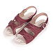 Women 's orthopedic gel sandals on wedge - Red