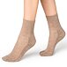 Women's warming socks made of viscose, beige