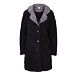 Wool coat with buttons Black