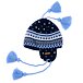 Vlnka Kids’ Wool Hat with Earflaps V20 Blue