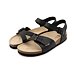 Women's anatomical cork sandals Jindra black