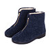 Men's Traditional Zip-up Wool Boots Blue