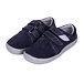 Kids’ barefoot leather velcro sneakers “Beda“ Blue