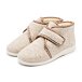 Wool Felt Slipper Boots with Velcro Beige