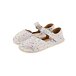 Children's barefoot leather sandals Meli white