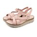 Women's leather sandals Apolena pink