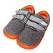 Sneakers softshell da bambino Barefoot con velcro Beda grigio