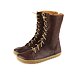 Women's Barefoot Leather Boots Hira Dark Brown