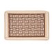 Cotton Bathroom Mat with Brown Pattern