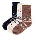 3 Paar Socken aus Merinowolle Rentier Liebe