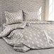 Cotton Bedding Floral Dandelion Gray