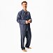 Herrenpyjama aus Flanell mit Merinowolle Streifen