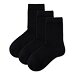 3 Paar Damen Baumwollsocken, schwarz