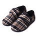 Women's Non-Slip Velcro Slippers Plaid