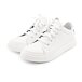 Women's orthopaedic leather sneakers Viola white