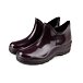 Knöchelhohe Gummistiefel für Damen mit Woll-Innensohle bordeaux