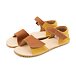 Children's barefoot leather sandals Miri brown