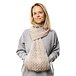 Woolen Pull-through Scarf with Hand Warmer Pouch Supersoft Merino Beige