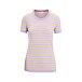 Dámské tričko Merino Blend Wave SS Tee Stripe Icebreaker Purple Gaze