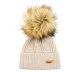 Wollen Woolee V32 muts beige