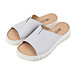 Women's leather slides Regina, light grey