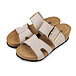 Dames kurken slippers met sleehak Ilona, lichtgrijs