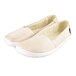 Women’s “Odeta“ Barefoot Leather Ballerina Pumps with Sheep's Wool Beige