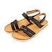 Women's orthopaedic leather sandals Vivian black