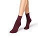 Chaussettes en cachemire avec un bord large, rouge