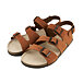 Dámské kožené barefoot sandály Noa hnědá