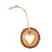 Set houten kerstornamenten