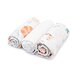 Baby katoenen luiers Afrikaanse dieren 3 stuks