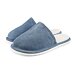 Chaussons en cuir avec laine de mouton pour homme Tom, bleu