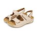 Halux-Ledersandalen für Damen Bianka creme