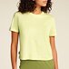 Dámské tričko Merino Blend 150 Tech Lite SS Crop Tee Icebreaker Citrine