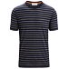 Pánské tričko Merino Blend Wave SS Tee Stripe Icebreaker Loden