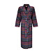 Damen-Bademantel aus kariertem Flanell lila