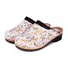 Women's orthopedic clogs with rubber sole Flowers